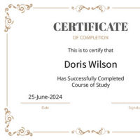 Certificate of Completion