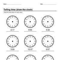 Draw Time Worksheet Generator