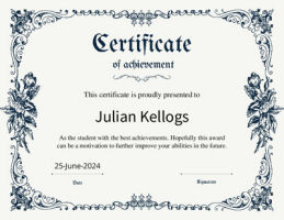 certificate of achievement template generator