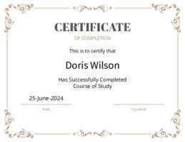 certificate of completion template generator