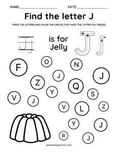 Find the Letter J