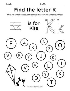 Find the Letter K