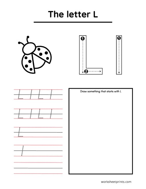 Printable The Letter L Worksheet WorksheetPrints