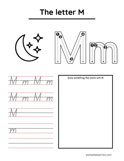 Printable The Letter M Worksheet | WorksheetPrints