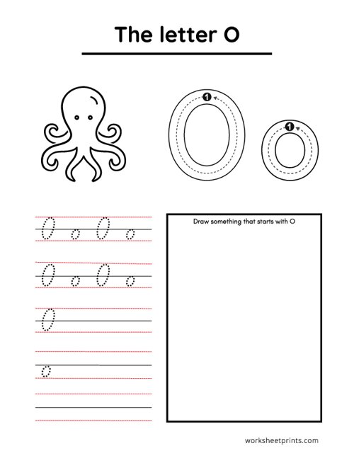 Printable The Letter O Worksheet | WorksheetPrints