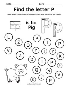 Find the Letter P