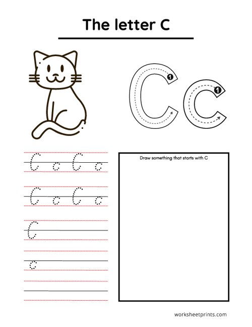 Printable The Letter C Worksheet 