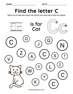 Find the Letter C