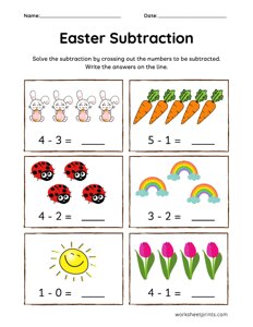 Easter Subtraction