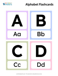 Alphabet Flashcards - A-Z