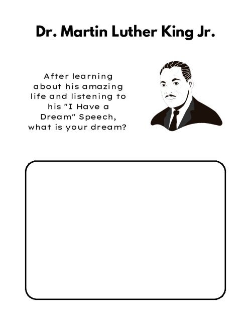 Printable MLK I Have A Dream Speech Worksheet WorksheetPrints