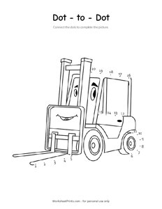 Fork Lift Connect the Dots