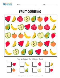 Find and Count - Fruit I Spy