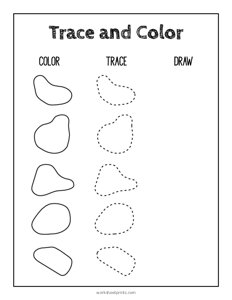 Trace and Color - Irregular Shapes