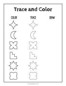 Trace and Color - Complex Shapes