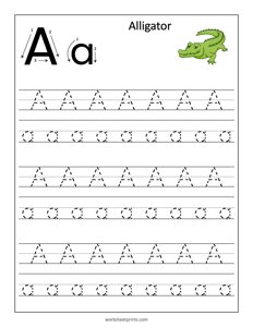 Learn and Trace Letter A