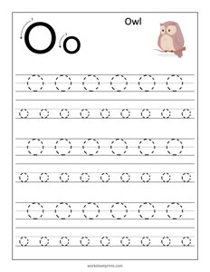 Learn and Trace Letter O