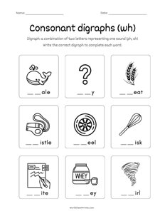 Consonant Digraph wh