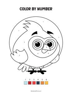 Angry Bird - Color By Number