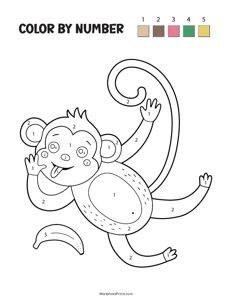 Monkey - Color By Number