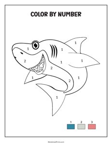 Shark - Color By Number