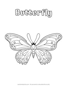 Butterfly - Coloring Page