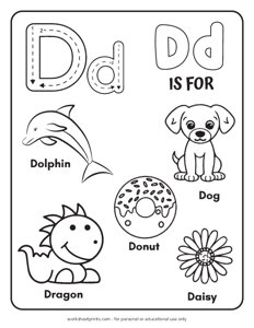 Learn Alphabet Letter D