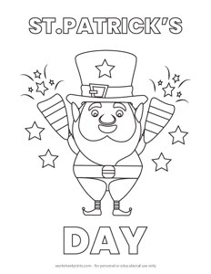 St. Patricks Day - Coloring Page