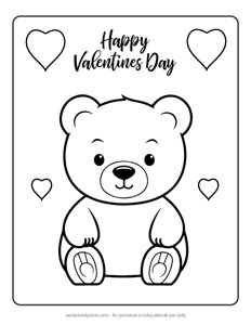 Teddy Bear - Coloring Page