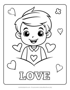Love - Coloring Page