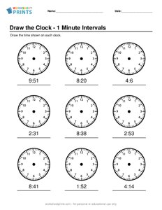 Draw the Clock - 1 Minute - #8