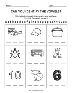 Identify the Vowels - #1