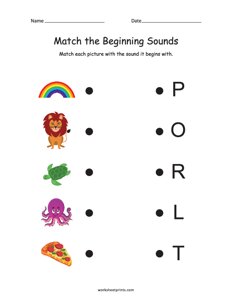 Match the Beginning Sound - #4