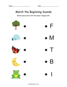 Match the Beginning Sound - #5