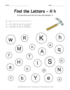 Find the Uppercase and Lowercase Letter H