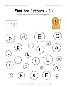 Find the Uppercase and Lowercase Letter L