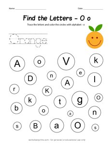 Find the Uppercase and Lowercase Letter O