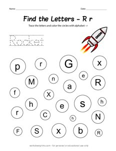 Find the Uppercase and Lowercase Letter R