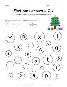 Find the Uppercase and Lowercase Letter X