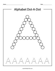 Uppercase A do-a-dot