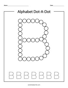 Uppercase B do-a-dot