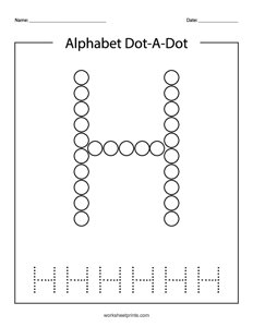 Uppercase H do-a-dot