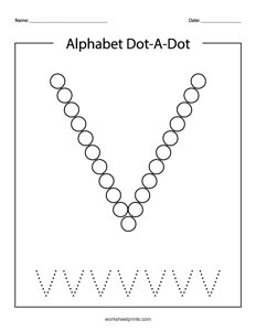 Uppercase V do-a-dot