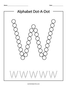 Uppercase W do-a-dot