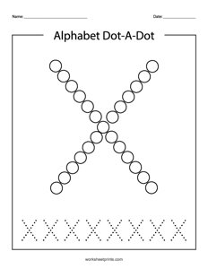 Uppercase X do-a-dot