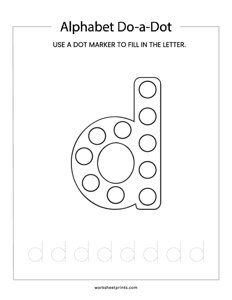 Lowercase d do-a-dot