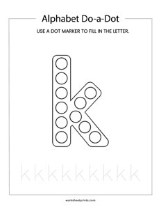 Lowercase k do-a-dot