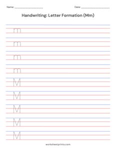 Letter Formation Mm