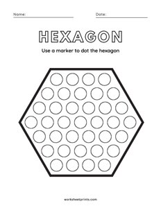 Hexagon - Shape do-a-dot