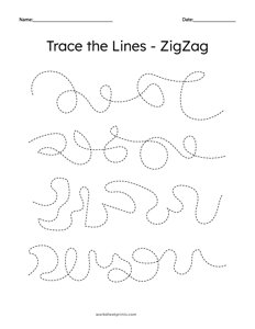 Line Tracing - Zigzag Lines